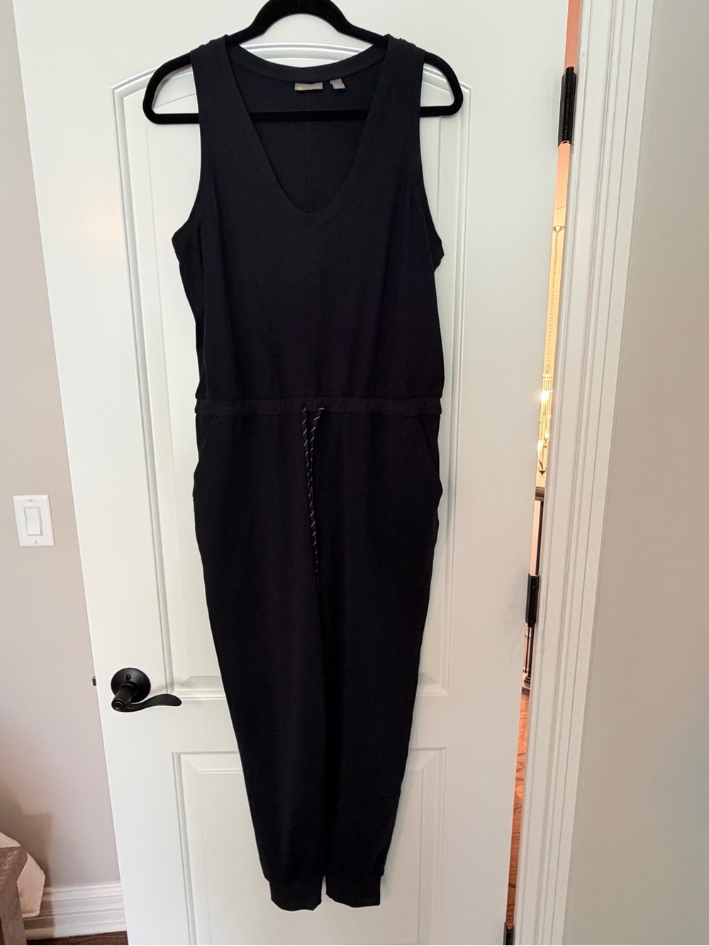 Zella Black Live In Jogger Jumpsuit - size medium